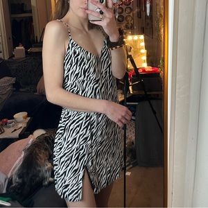 Garage Zebra Print Dress